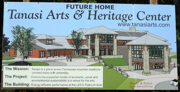 Future Home of Tanasi Arts and Heritage Center Sign